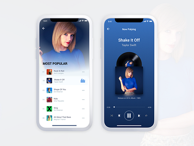 Music Player App Concept app design concept daily ui music music app songs taylor swift ui design ux design