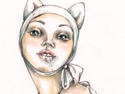 Cat-girl With Milky Lips