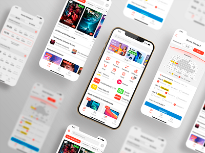 UX/UI Mobile Bank App (Cinema section)