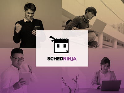 Schedninja Logo branding education enrollment graphic design illustration logo schedule school vector