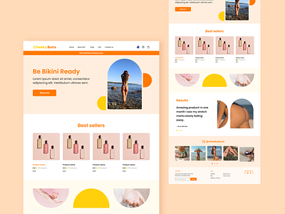 Product Website homepage