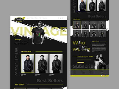 Ecommerce homepage black branding dark design ecommerce figma graphic design grunge homepage illustration ui uiux vector webdesign website