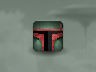 Star Wars Villain Helmet Icons - Boba Fett boba fett helmet icon star wars