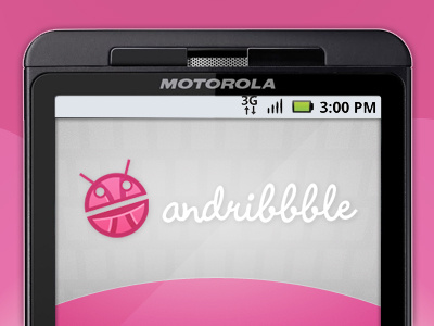 Andribbble - Are you interested? android api app development dribbble pink