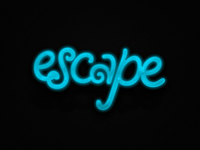 Escape blue cyan feedback logo