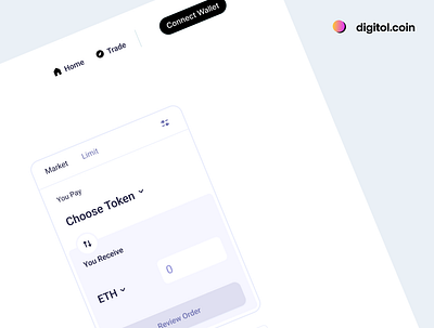Digitol - Connect Wallet brandidentity design ui