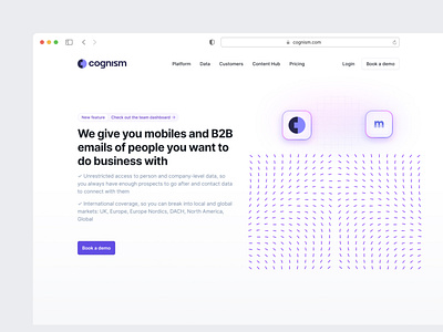 Cognism Website Redesign