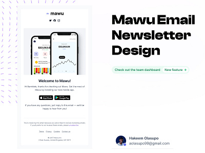 Manu Email Newsletter Design brandidentity branding design email newsletter typography ui ux