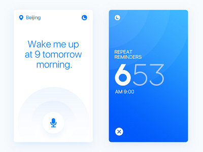 An Alarm UI/Ux design template