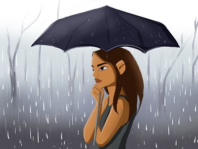 Bombay Rains illustration digitalart