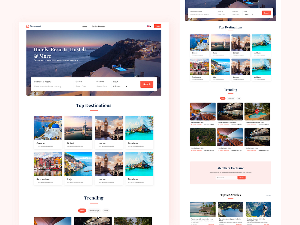 Hotel Booking UI Kit designs, themes, templates and downloadable ...