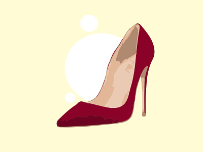 Heels adobe illustrator adobe illustrator cc behance branding dailyui design flat heels illustration illustration art image trace model red vector