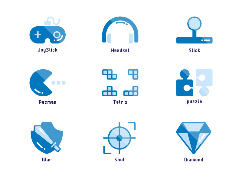 Game icons set by lutfi achmad on Dribbble