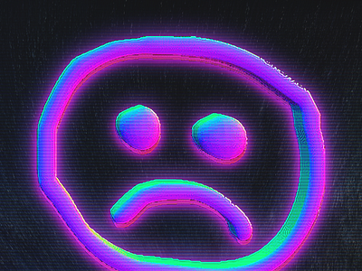 BOTTOM FEEDER artistic artwork background color cover cover design design digital logo music sad sad face simple