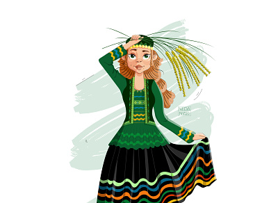 Laku 2d 2d art character character design colors costume designer design fashion fashion designer flat girl illustration illustrator iranian girl vector