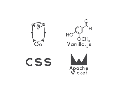 Unified technologies' icons apache css go icon technologies vanilla.js wicket
