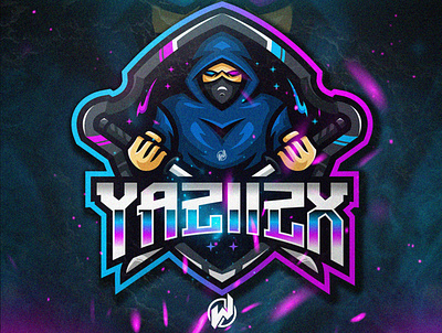 YAZIIZX animation design esport logo gamer gaming icon illustration logo logo esport logo gamer vector