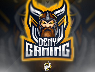 DENY GAMING design esport logo gamer gaming icon illustration logo logo esport logo gamer vector