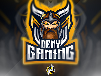 DENY GAMING design esport logo gamer gaming icon illustration logo logo esport logo gamer vector