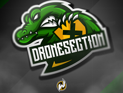 DRONESECTION animation design esport logo gamer gaming icon illustration logo logo esport vector