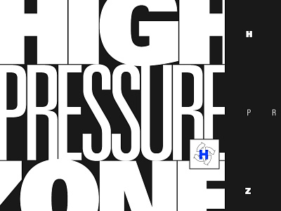 High Pressure Zone black and white brand