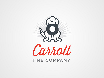 Carroll Tire Logo dog logo