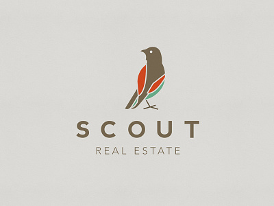 Scout Real Estate Concept bird logo