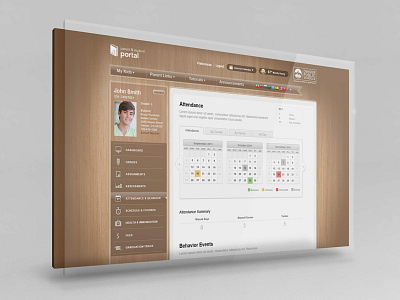 Parent Portal Attendance Widget education interactive website