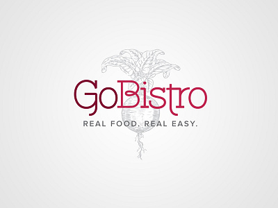GoBistro logo health identity logo restaurant