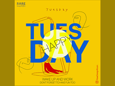 Tuesday Poster advertise daily motivation graphicdesign instagram motivation poster social media tuesday weekday weekend