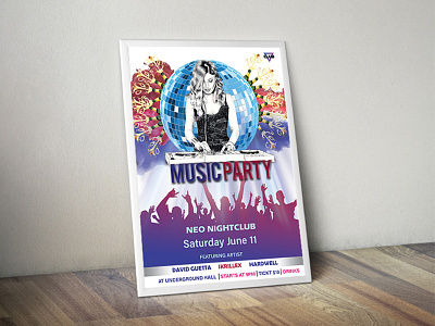 Music Flyer dance music flyer nightclub party flyer