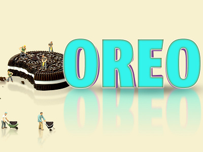 Oreo - Social Media Post cookie cream miniature art oreo social media post workers