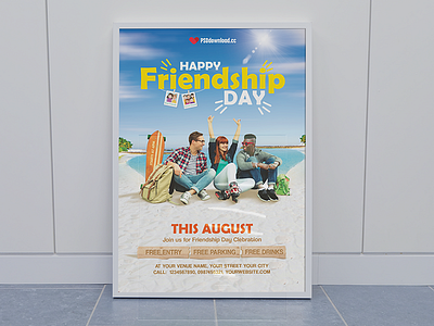 Happy Friendship Day Flyer beach friends friendship day friendship day flyer friendship day party flyer happy friendship day happy friendship day flyer international friendship day sand sea skateboard