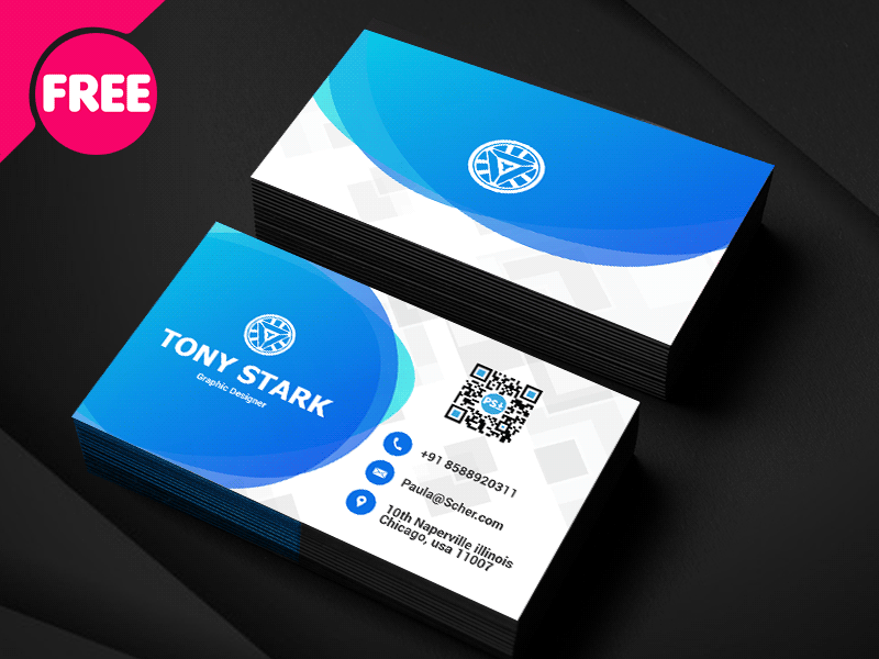 Corporate Business Card business card clean corporate business card graphic designer business card identity card simple visiting card