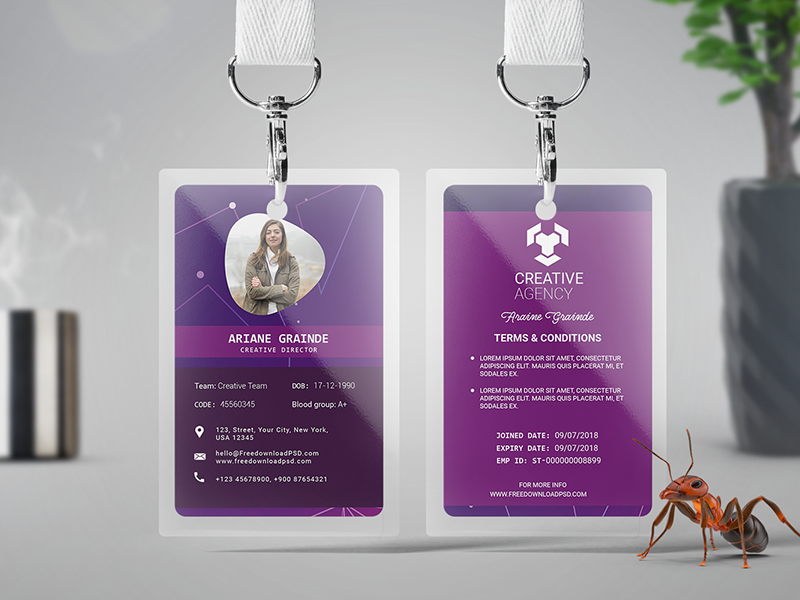 id card template by salmaan ansari dribbble dribbble simple id card template