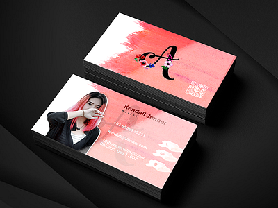 Artist Business Card artist business card business card corporate business card modern business card simple business card visiting card