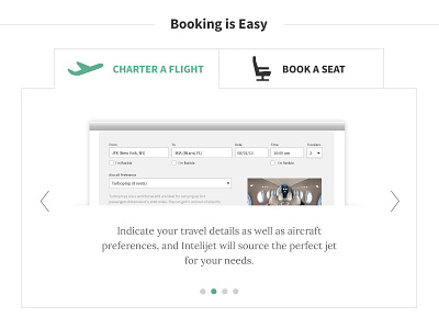Booking is Easy - tabbed steps