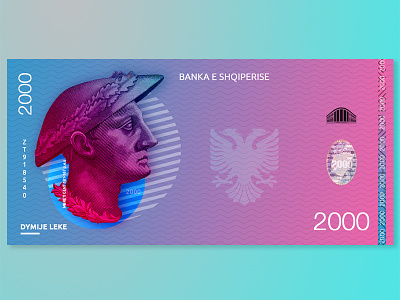 2000 Albanian Lek albania graphic design lek money photoshop valute
