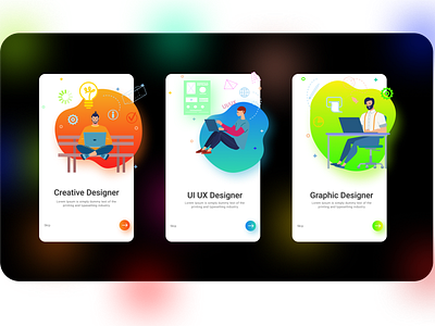 Designers app art branding design flat icon illustration mobileapp typography ui uidesign ux ux design vector