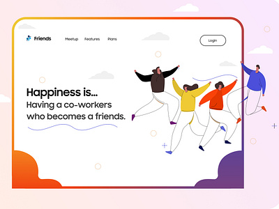 Friends / Co-Workers Landing Page Design