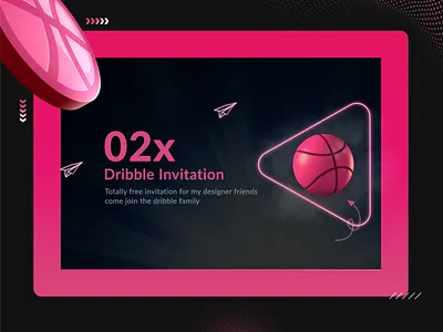 2 Dribbble Invites banner banner design branding concept design dribbble dribbble best shot dribbbleinvitation dribbbleinvite dribbbleinvites dribble illustration product design typography ui uiux uiux designer uiuxdesign vector