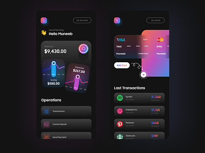 Wallet App Design by Muneeb Sandhu ⚔️ for User Friendly on Dribbble