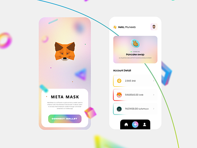 Metamask/Cryptocurrency Mobile UI altcoins bitcoin branding concept crypto cryptocurrency design graphic design illustration metamask mobileapp mobileui typography ui uiux uiuxdesign uiuxdesigner