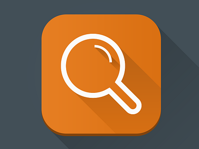 Magnifying Glass flat icon logo magnify raw search simple