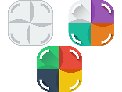 Lana logos colored flat icon logos multiple