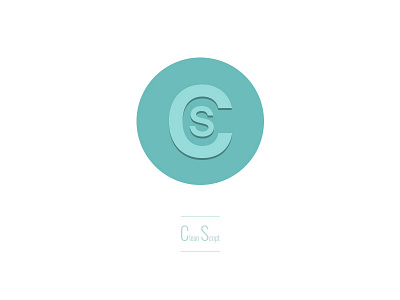 Clean Script Logo author blue clean code flat logo script simple themeforest