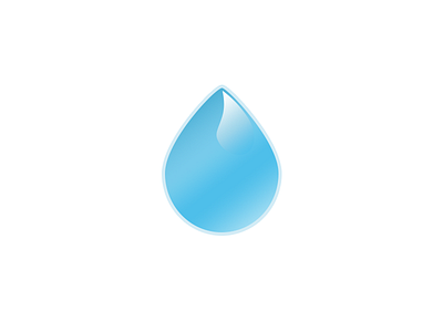 Drop Logo clean drop flat logo simple water