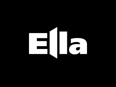 Ella Realty door identity logo open