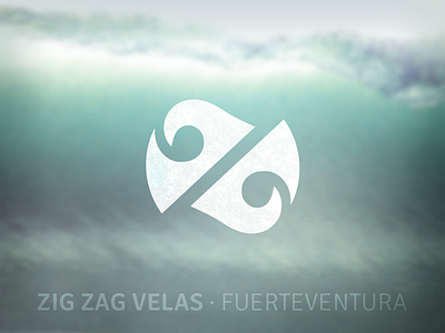 Symbol Zig Zag brand identity monogram surf symbol waves zig zag