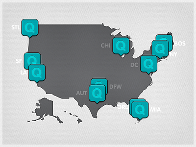 Qs Map infographic location loopt map pins qs